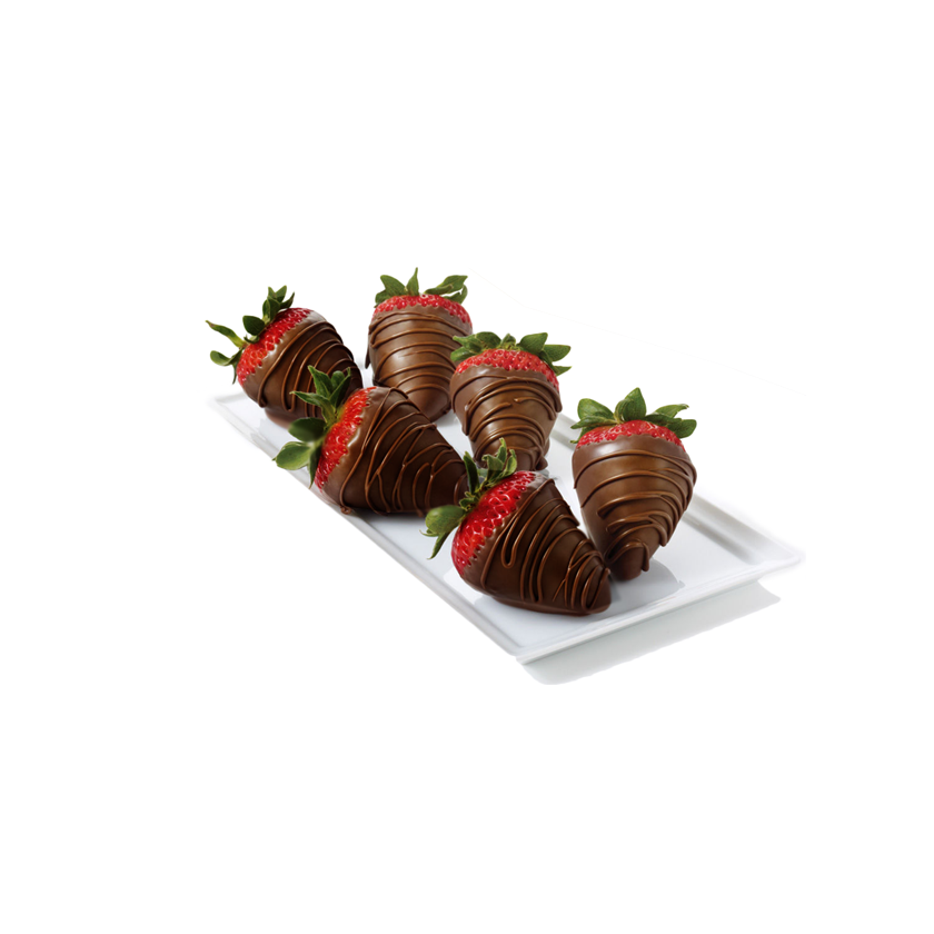 Milk Chocolate Covered Strawberries, Half Dozen