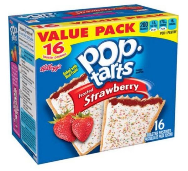 Pop-Tarts Breakfast Toaster Pastries, Frosted Strawberry, Value Pack ...