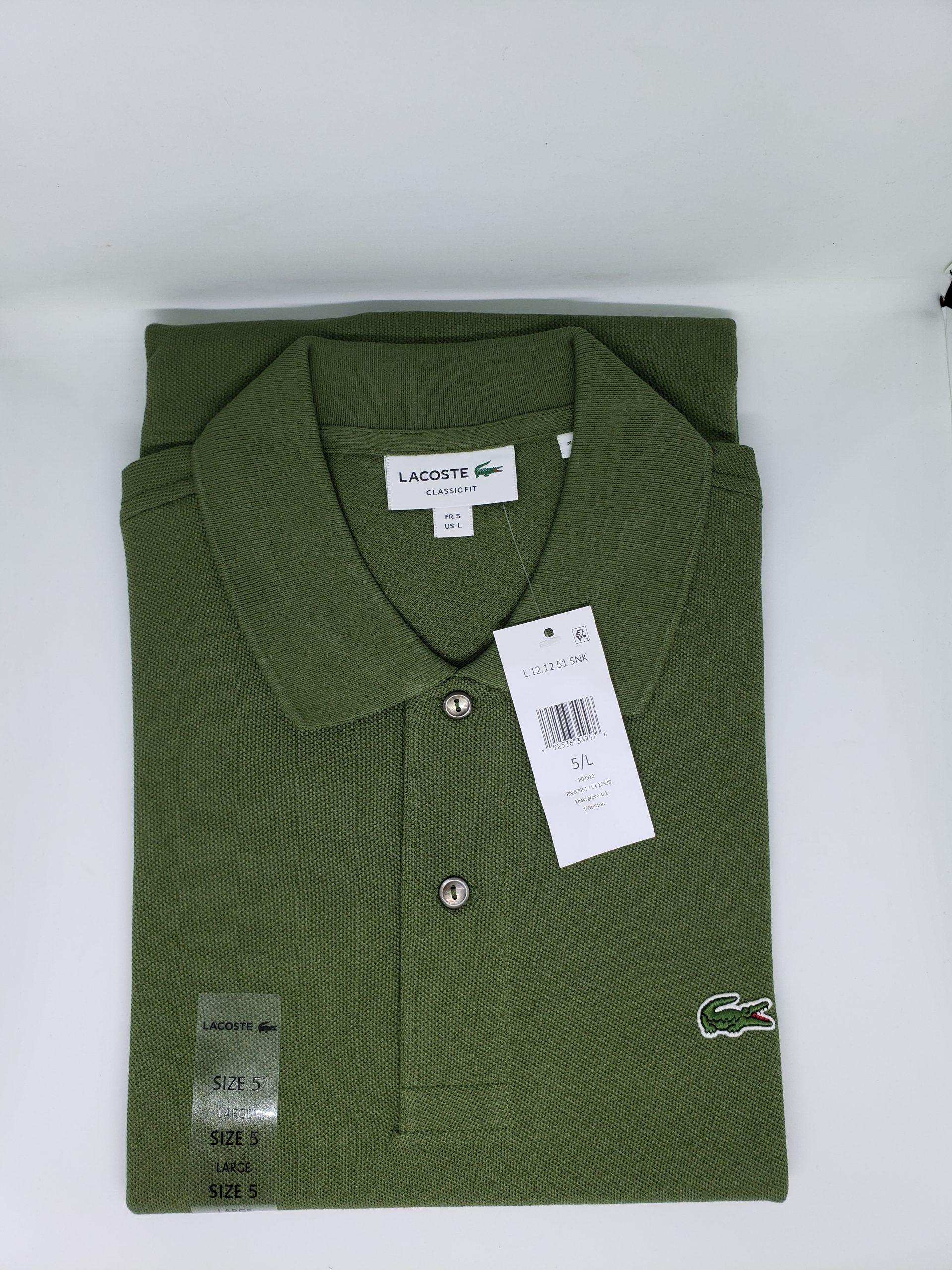 Lacoste Clasic Fit 100% cotton. -